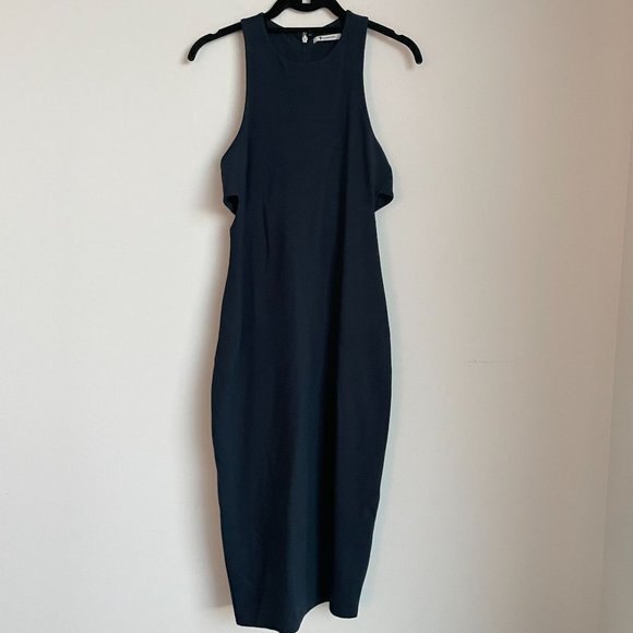 T Alexander Wang Cut-Out Scoop Neck Sleeveless Maxi Dress Black - Picture 8 of 11